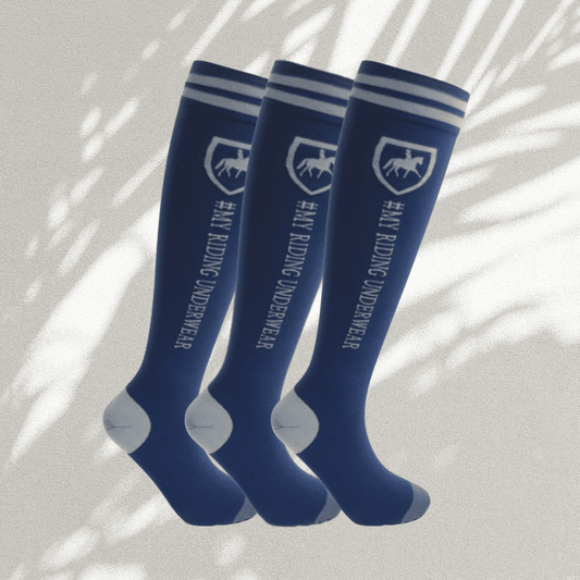 Unbreakable equestrian socks 3x pack for horse riding