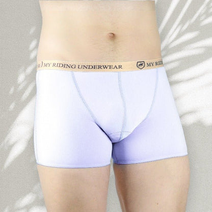Men’s padded riding boxers in white