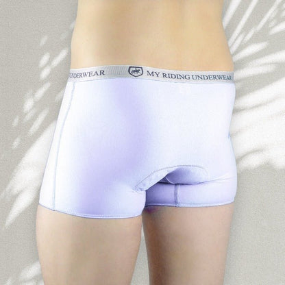 Men’s padded riding boxers showing close fit