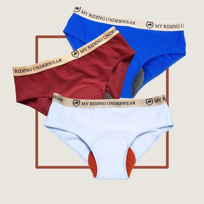 Women’s padded riding briefs for horse riding