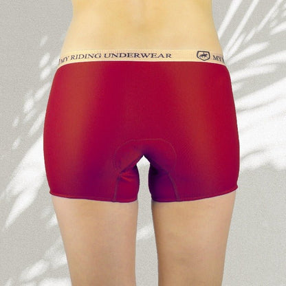 Back view of women’s padded horse riding panties