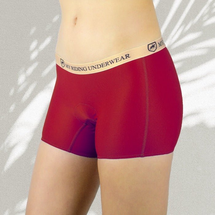 Front view of women’s padded horse riding panties