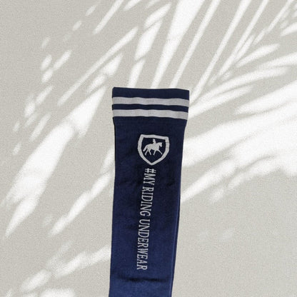Breathable equestrian socks designed for riding boots